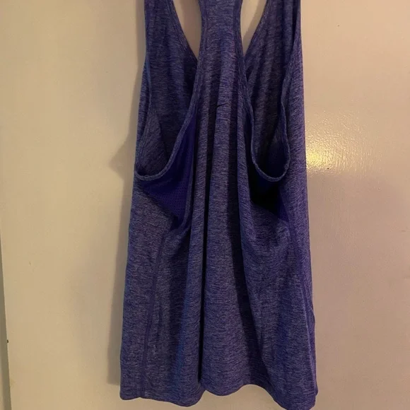 Ladies purple Nike racer back tank - Picture 7 of 10